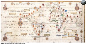 mapa del descubrimiento de america